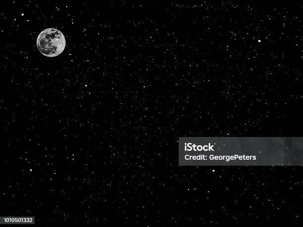 Stars Space And Night Sky Stock Illustration - Download Image Now - Star - Space, Outer Space, Sky