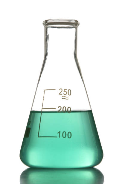 istock Laboratory flask with green chemicals 1010504158