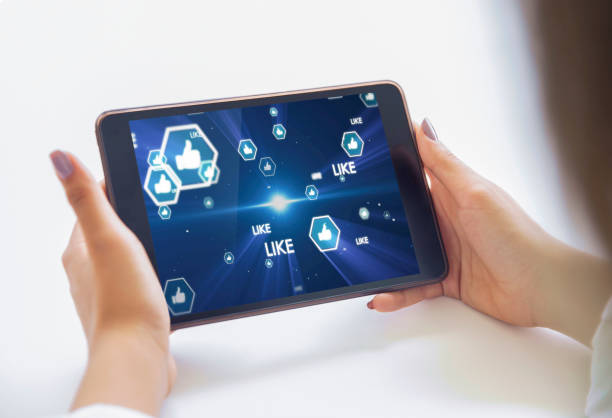 istock Digital tablet. Social media Concept. Like. 1010507654