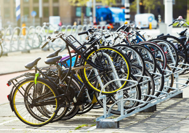 istock Bicycle parking lot in Netherlands 1010518020