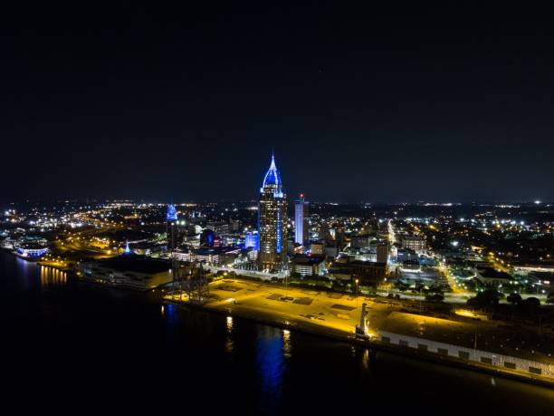 istock Port City at Night 1010518300