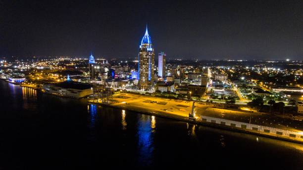 istock Port City at Night 1010518320