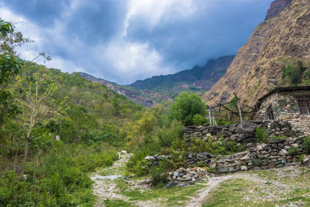 istock In a small Nepalese mountain village. 1010540450