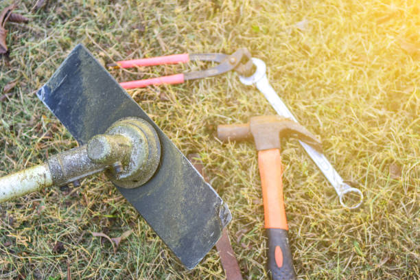 istock Repair blade of a lawn mower 1010555958