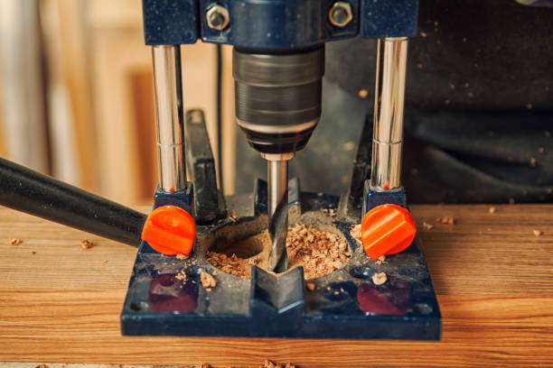 istock Close up of experienced carpenter 1010564420
