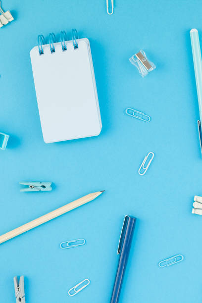 istock Workspace desk styled design office supplies 1010564902
