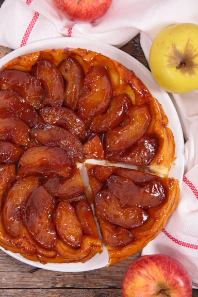 istock tarte tatin, apple pie and caramel 1010565146