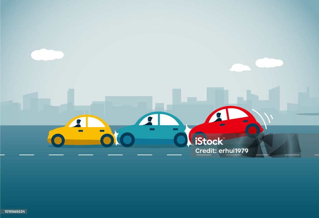 Car Accident commercial illustrator Car Accident stock vector