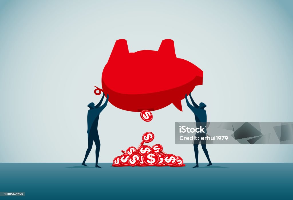 bankruptcy commercial illustrator Currency stock vector
