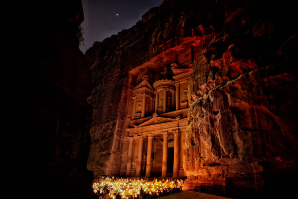 istock Petra at night with lanterns lights 1010568826