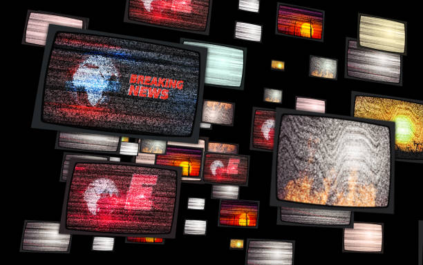 istock Noise on old tv sets 1010578028