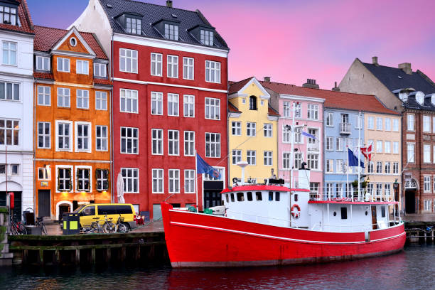 istock Copenhagen Cityscape in Dramatic sky, Denmark 1010585592