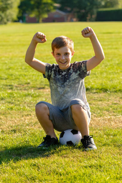 istock Pre-teen caucasian boy playing outside 1010613172