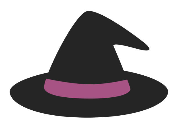 illustrazioni stock, clip art, cartoni animati e icone di tendenza di cappello da strega - witchs hat