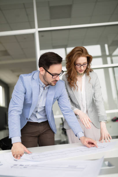 istock Creative business people working on business project in office 1010625584