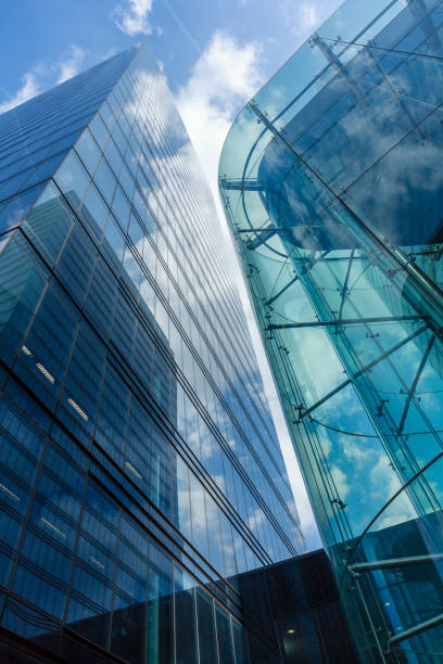istock Modern glass office building facade in Brussels, Belgium 1010630188