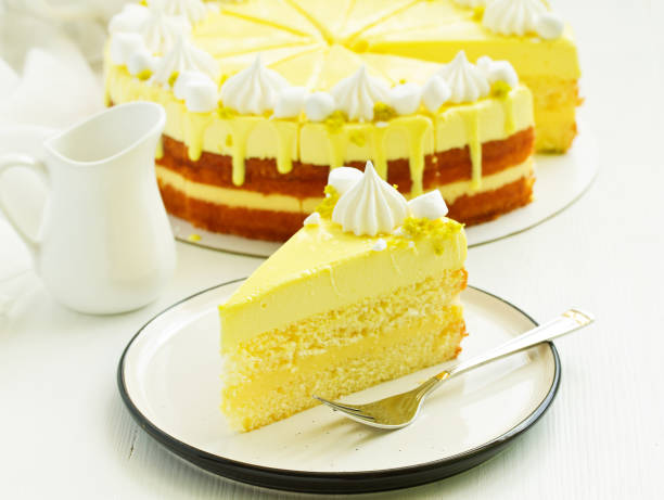 istock A piece of lemon cake. Selective focus. 1010651164