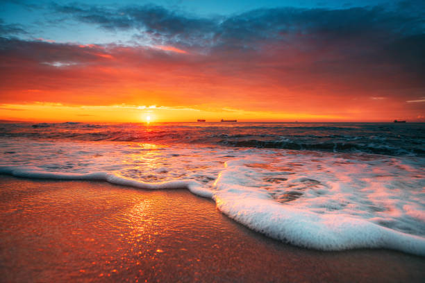 istock Beautiful cloudscape over the sea, sunrise shot 1010652272