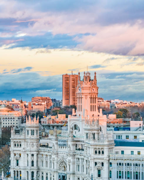 istock Aerial View Madrid Cityscape 1010654488