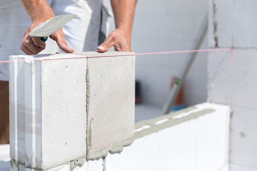 Worker on construction site