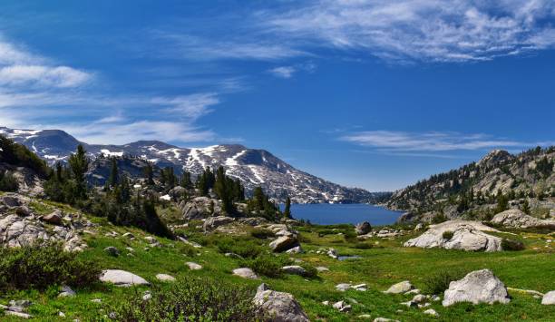 istock Wind River Range, Rocky Mountains, Wyoming, views from backpacking hiking trail to Titcomb Basin from Elkhart Park Trailhead going past Hobbs, Seneca, Island, Upper and Lower Jean Lakes as well as Photographers point. 1010669754
