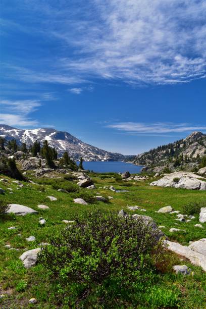 istock Wind River Range, Rocky Mountains, Wyoming, views from backpacking hiking trail to Titcomb Basin from Elkhart Park Trailhead going past Hobbs, Seneca, Island, Upper and Lower Jean Lakes as well as Photographers point. 1010669912