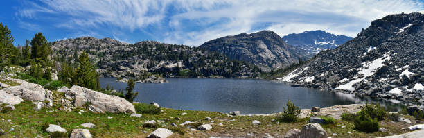 istock Wind River Range, Rocky Mountains, Wyoming, views from backpacking hiking trail to Titcomb Basin from Elkhart Park Trailhead going past Hobbs, Seneca, Island, Upper and Lower Jean Lakes as well as Photographers point. 1010674060