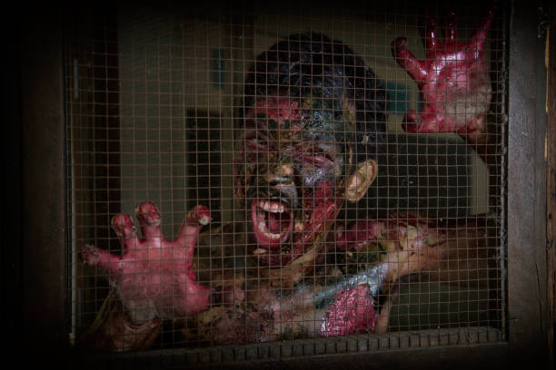 istock the scary zombie Horrible scary zombie 1010725506