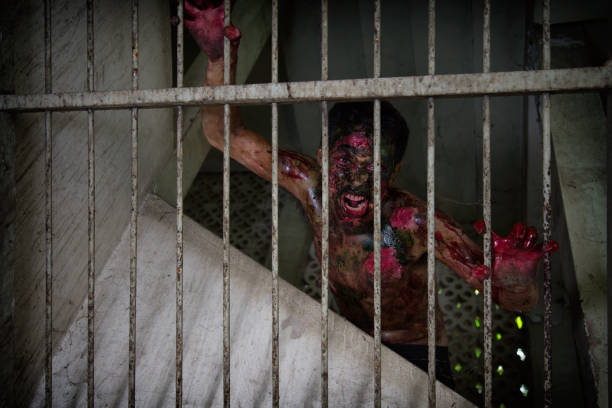 istock the scary zombie Horrible scary zombie 1010725566