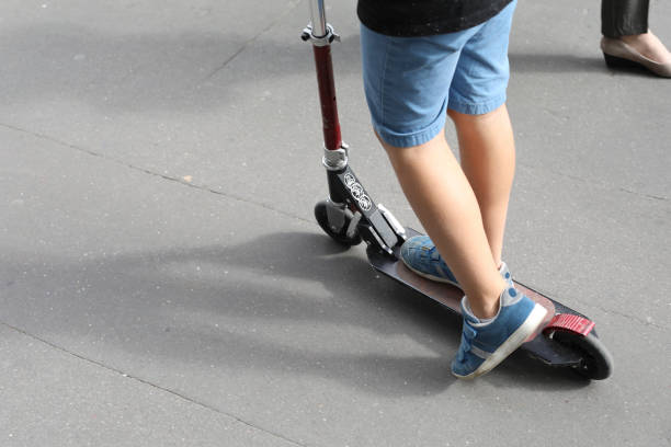 istock woman on scooter 1010745784