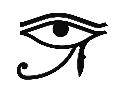 Eye of Horus symbol of the egyptian god Horus, hieroglyph