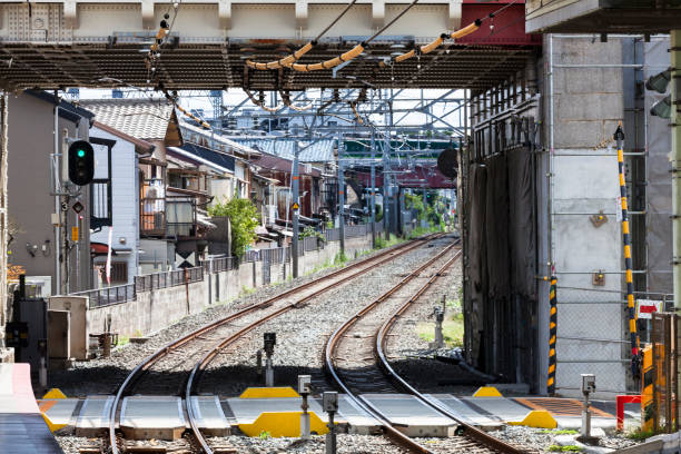 istock Railroad Tracks in Kyoto, Japan 1010765306