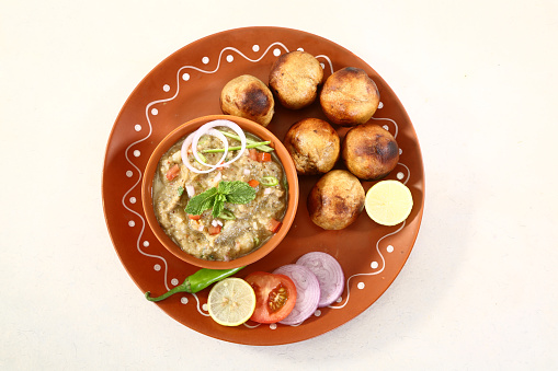 Litti Chokha Or Bihari Food Sattu Litty Stock Photo - Download Image Now -  Jharkhand, Barley, Black Color - iStock
