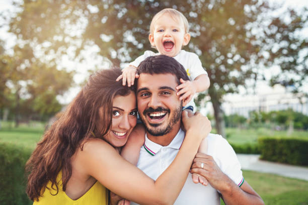 istock Happy family in the park 1010771432