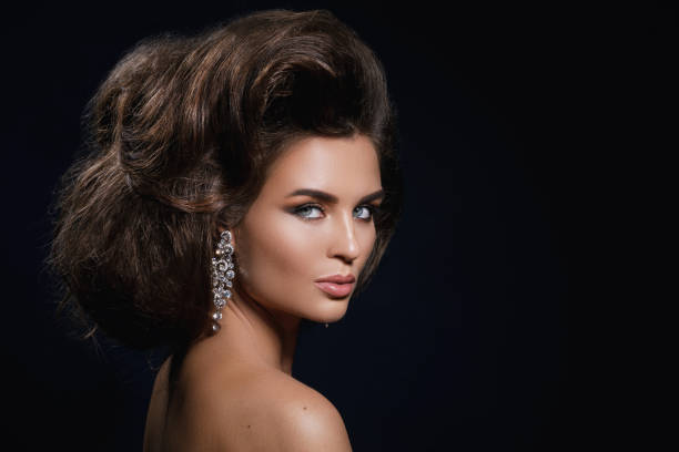 istock Gorgeous woman with a beautiful hairstyle and make-up 1010771448