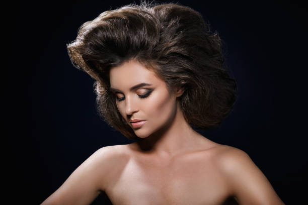 istock Gorgeous woman with a beautiful hairstyle and make-up 1010771476