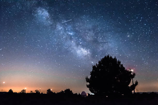 istock Milky Way over the hill 1010778278