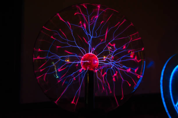 istock Electric plasma in glass sphere 1010781094