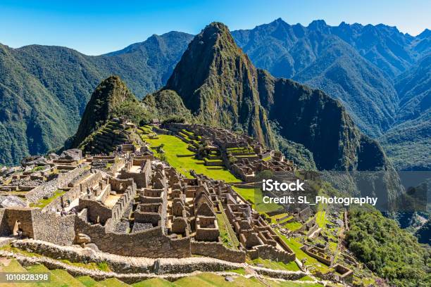 Machu Picchu Inca Ruins Peru Stock Photo - Download Image Now - Machu Picchu, Peru, Cusco City
