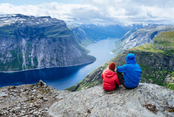 istock Blue lake in Norway near Trolltunga 1010831806