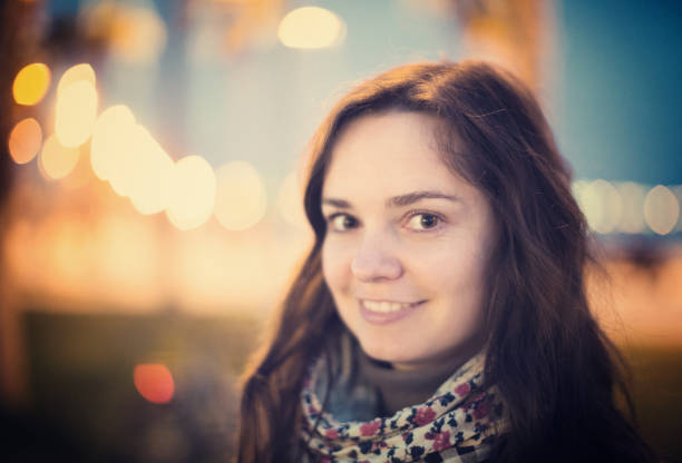istock Girl walking on night city 1010843614