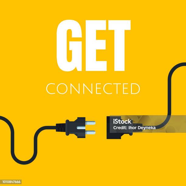 Icon Of An Electric Socket With A Plug Modern Vector Illustration Stock Illustration - Download Image Now