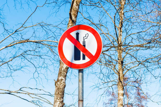istock Sign not to drink alcohol and do not smoke 1010851158