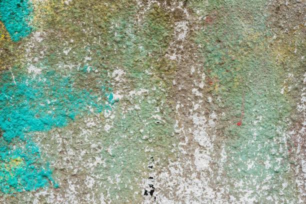 istock Wall fragment with scratches and cracks 1010866952