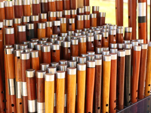 istock Traditional Serbian wooden fifes 1010872096