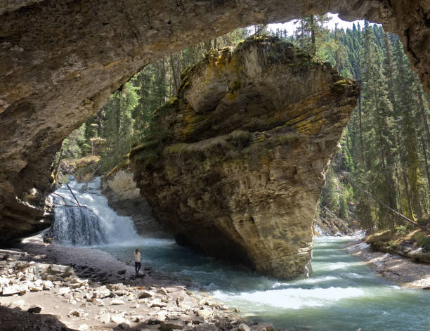 istock Girl Admiring the View at Johnston Canyon 1010896838