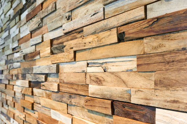 istock Wall decor with wooden blocks 1010906678