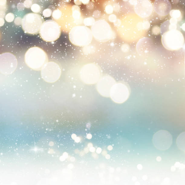 istock Christmas light background.  Holiday glowing backdrop. Defocused Background With Blinking Stars. Blurred Bokeh. 1010907038