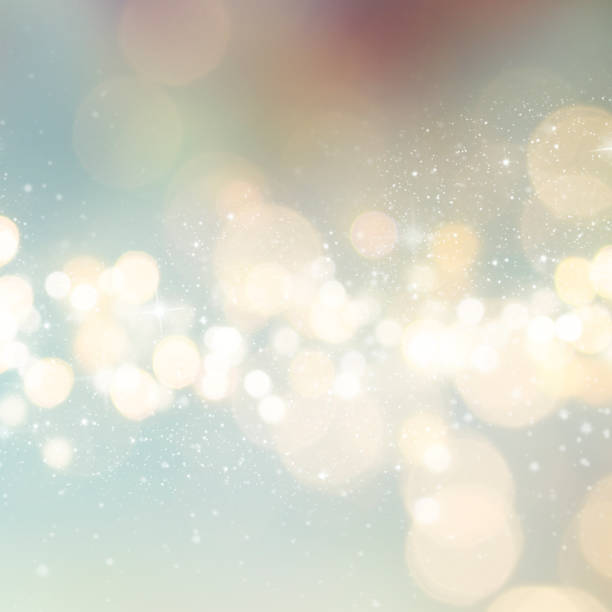 istock Christmas light background.  Holiday glowing backdrop. Defocused Background With Blinking Stars. Blurred Bokeh. 1010914132