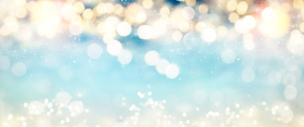istock Christmas light background.  Holiday glowing backdrop. Defocused Background With Blinking Stars. Blurred Bokeh. 1010915268
